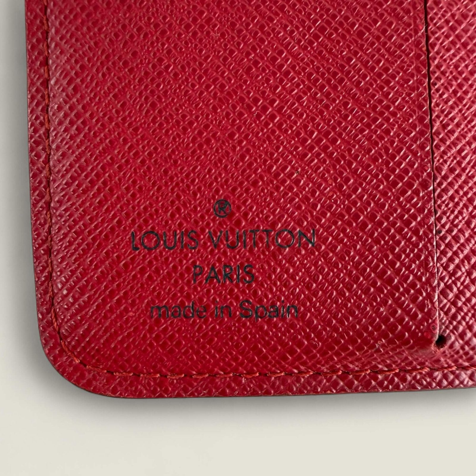 Authentic Louis Vuitton leather stamp