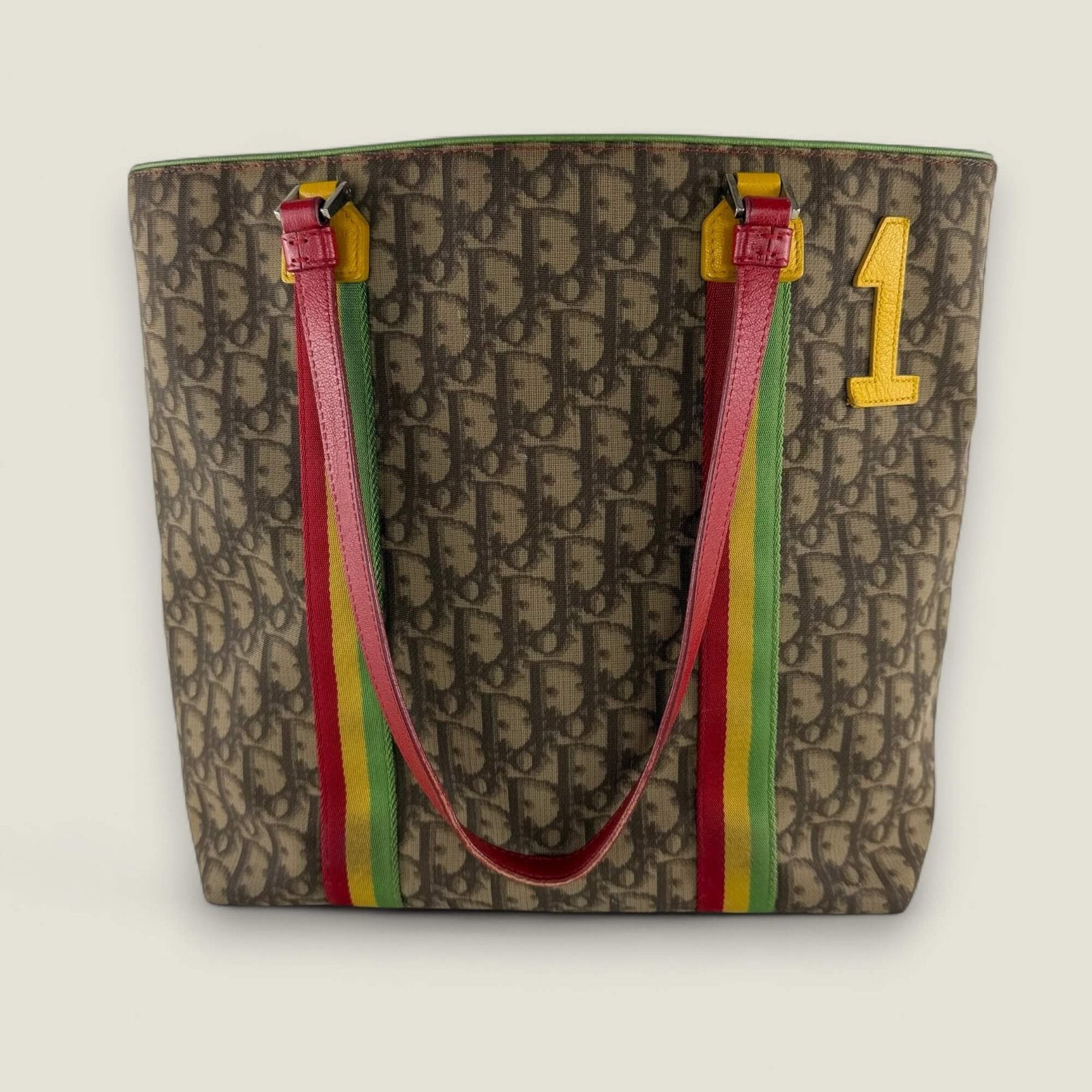Authentic Dior Rasta tote bag with Trotter print