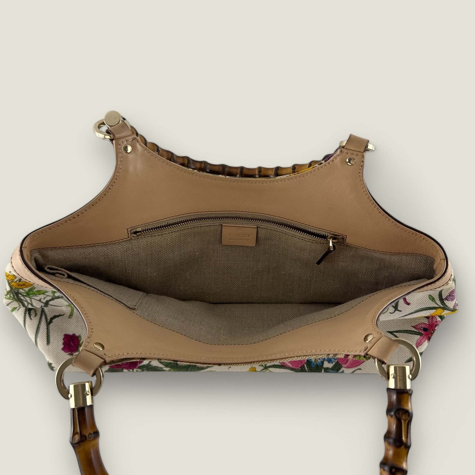 Authentieke Gucci handtas binnenkant