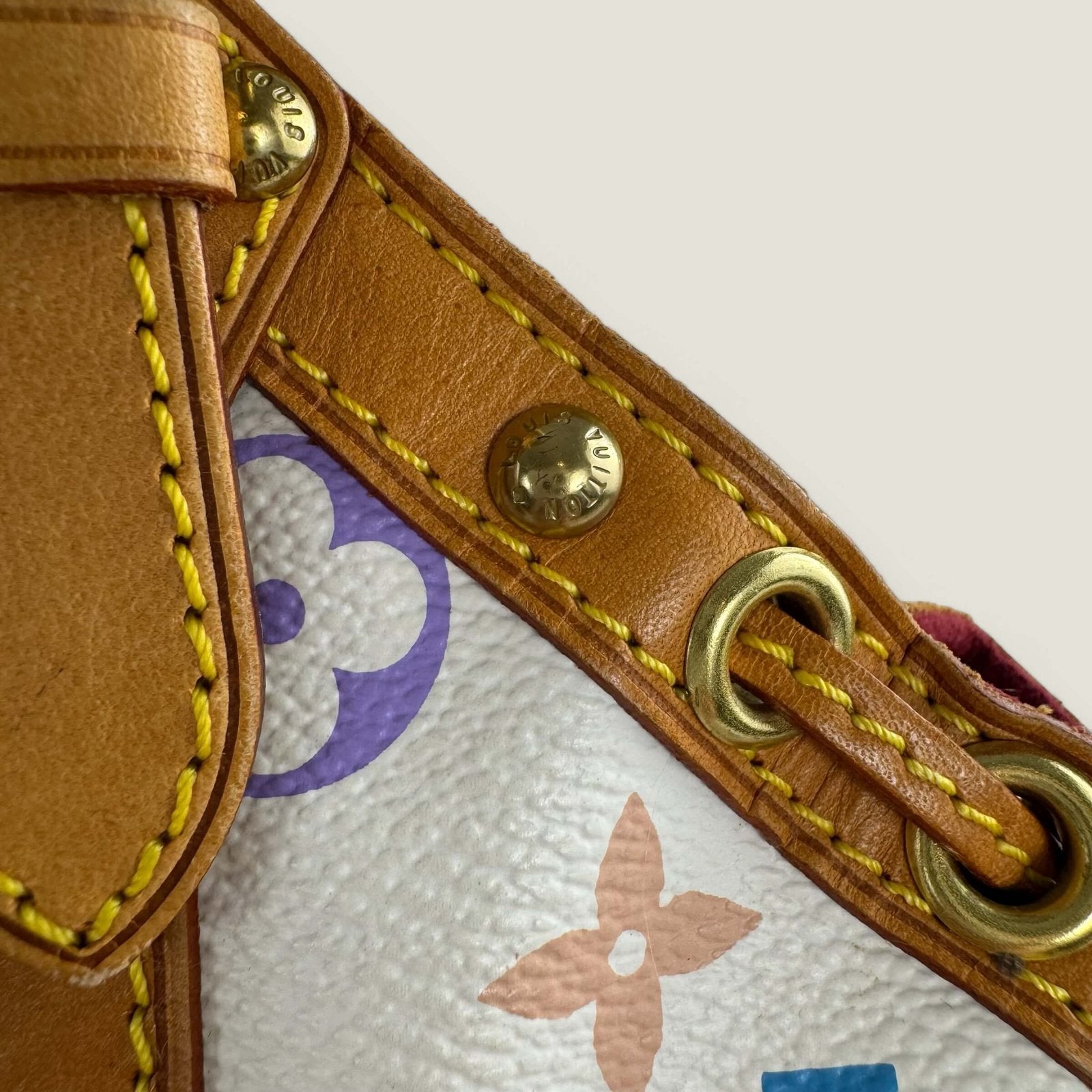 Authentic Louis Vuitton bag hardware details