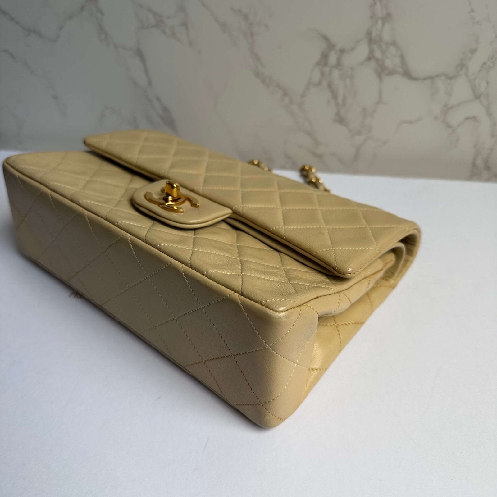 Authentic pre-owned Chanel small classic shoulder bag