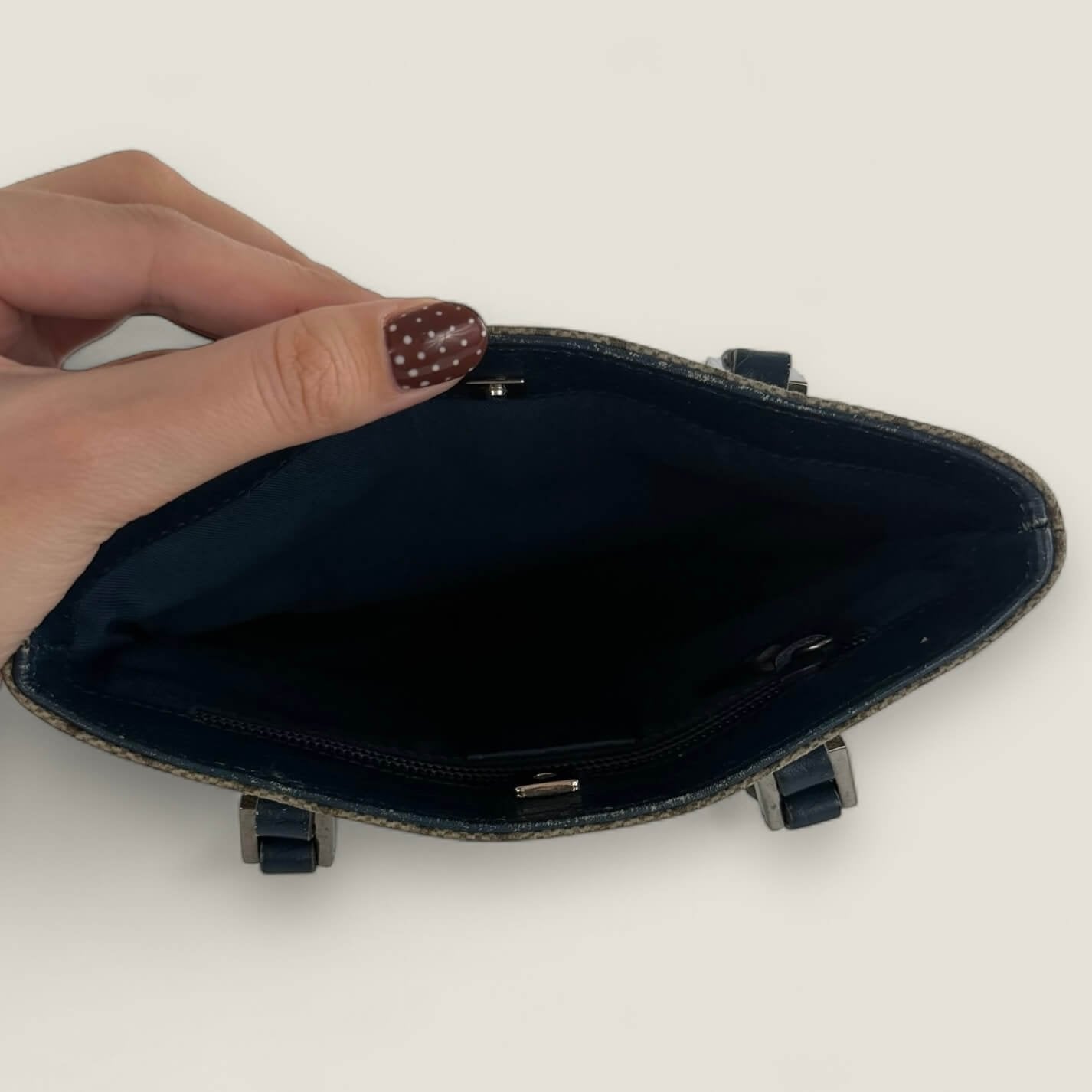 Binnenkant authentieke mini Gucci tas