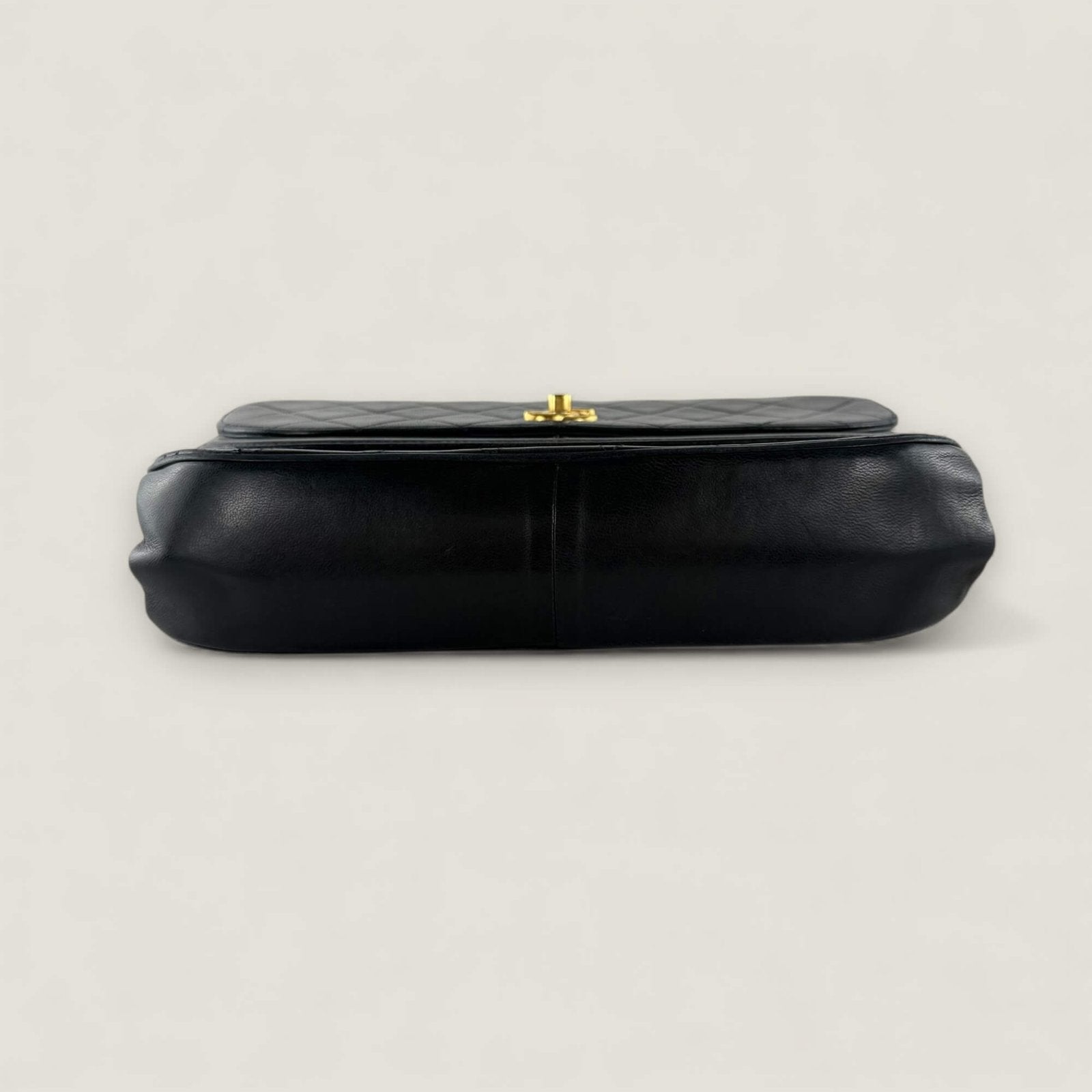 Chanel Double Flap Half Moon bottom signs of wear
