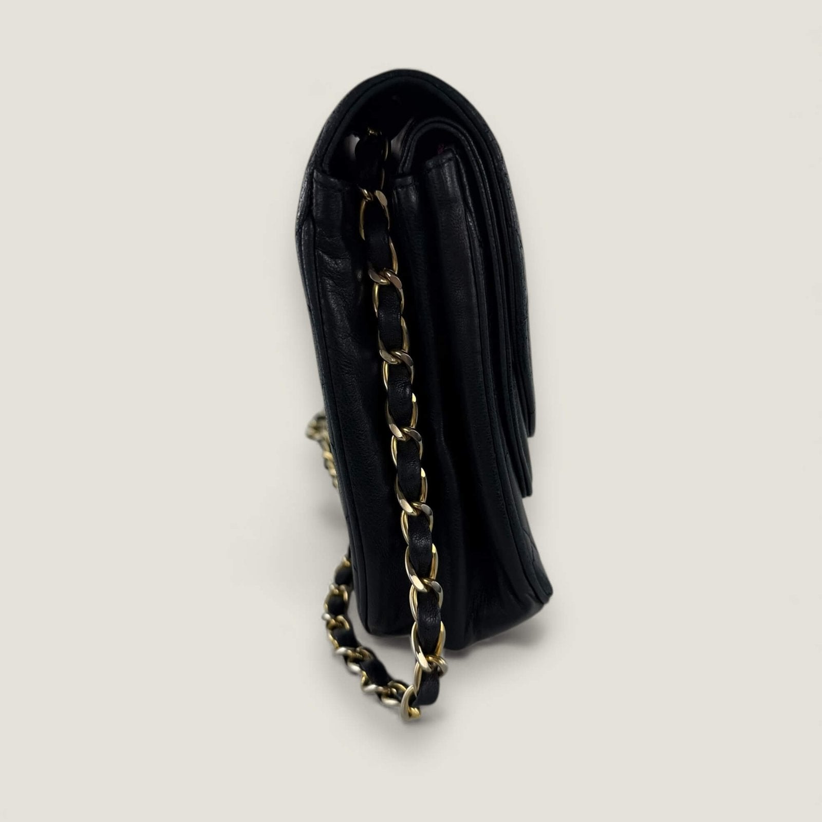 Chanel Double Flap Half Moon shoulder chain 90 cm