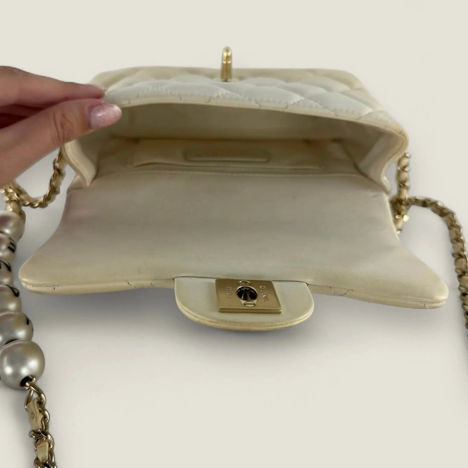 Chanel Mini Flap pre-owned inside of the bag