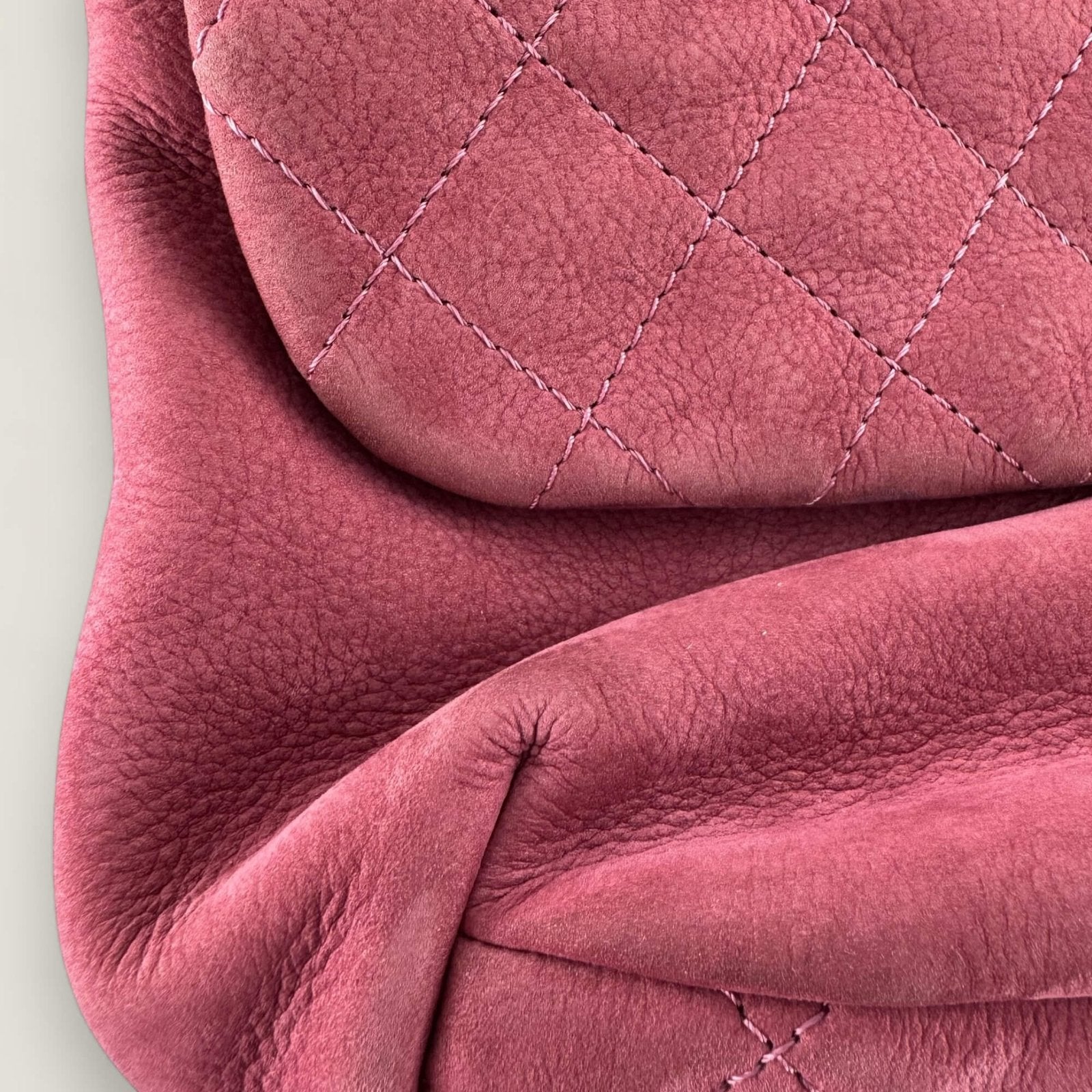 Chanel flap bag detail stitching