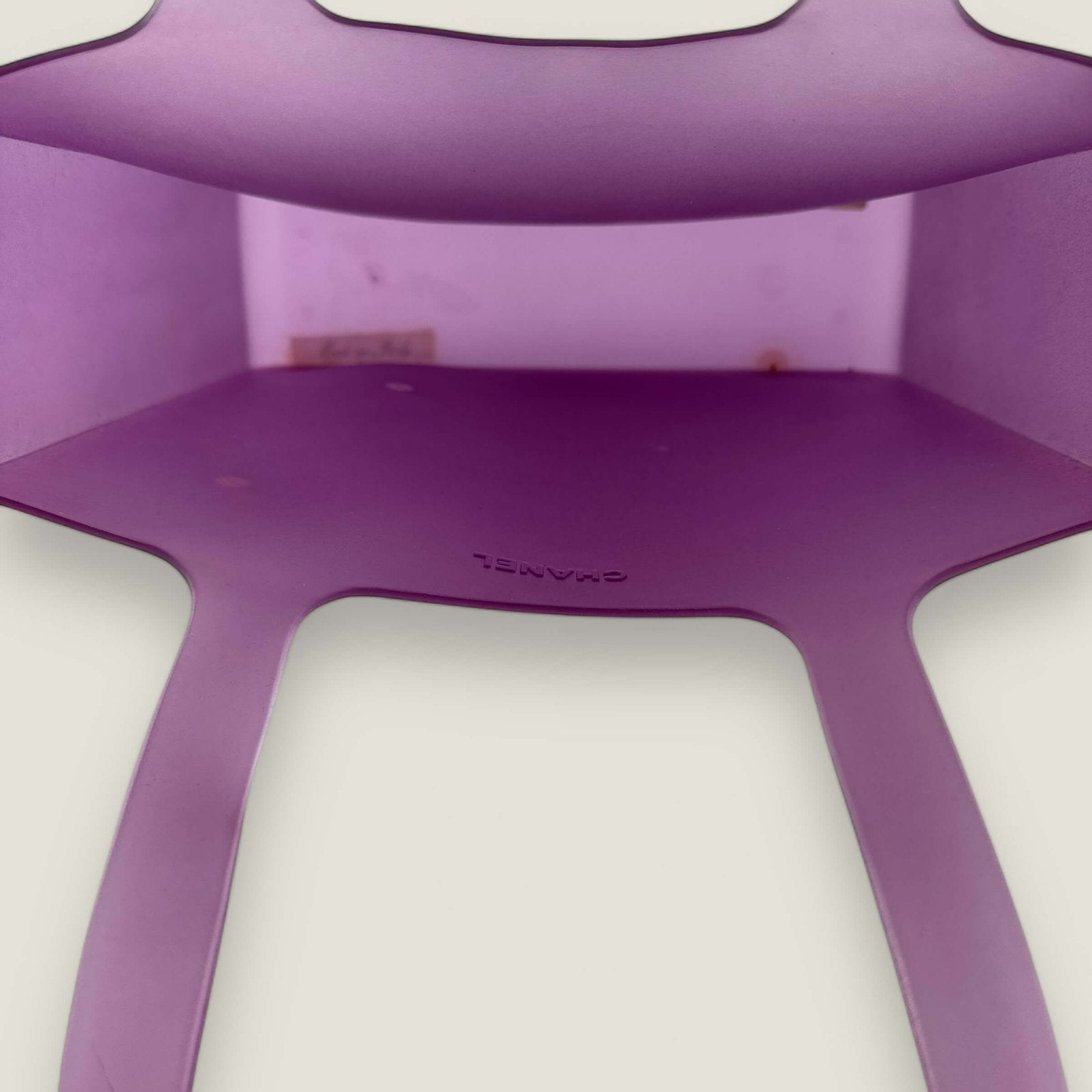 Chanel purple rubber shoulder tote bag