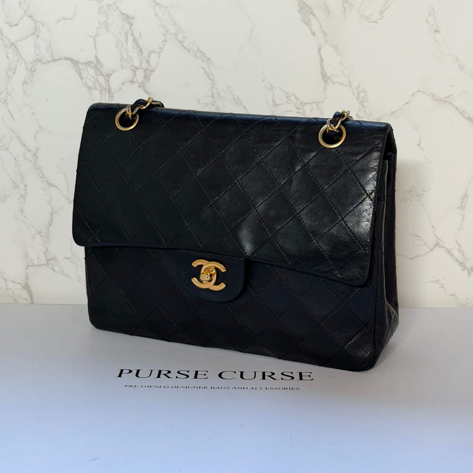 Chanel square medium flap second hand