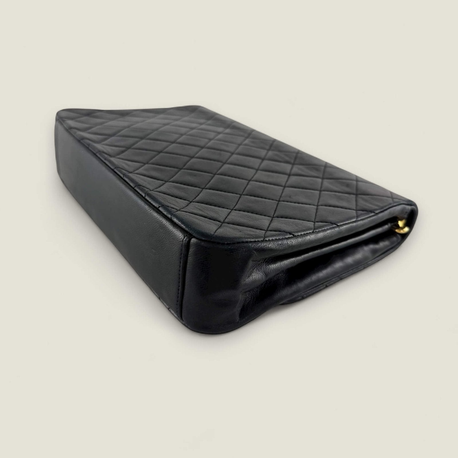 Chanel vintage matelasse single flap verguld goud