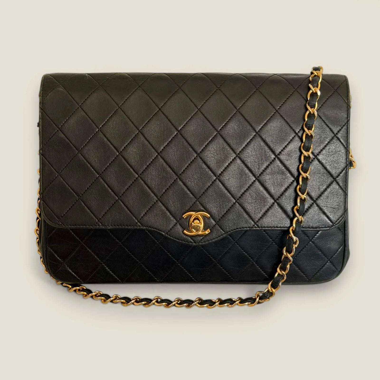Chanel vintage matelasse single flap