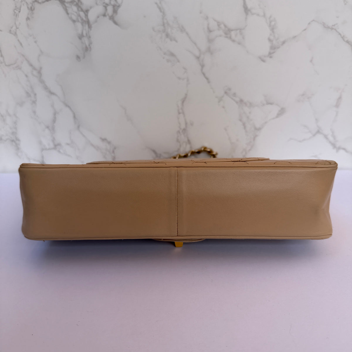 Chanel vintage classic flap onderkant
