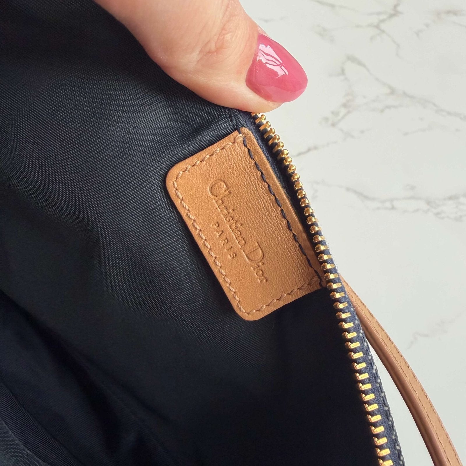 Christian Dior saddle bag 2001 detail authentiek