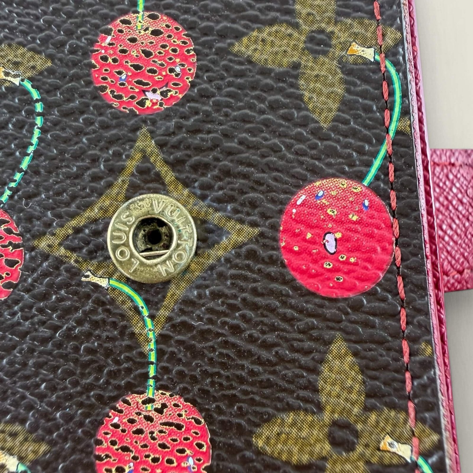 Designer vintage Louis Vuitton Murakami Cherry wallet