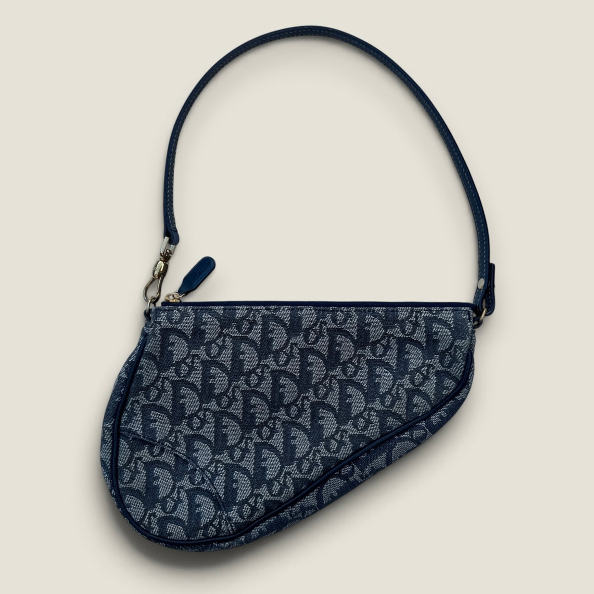 Dior Diorissimo saddle pochette donkerblauw