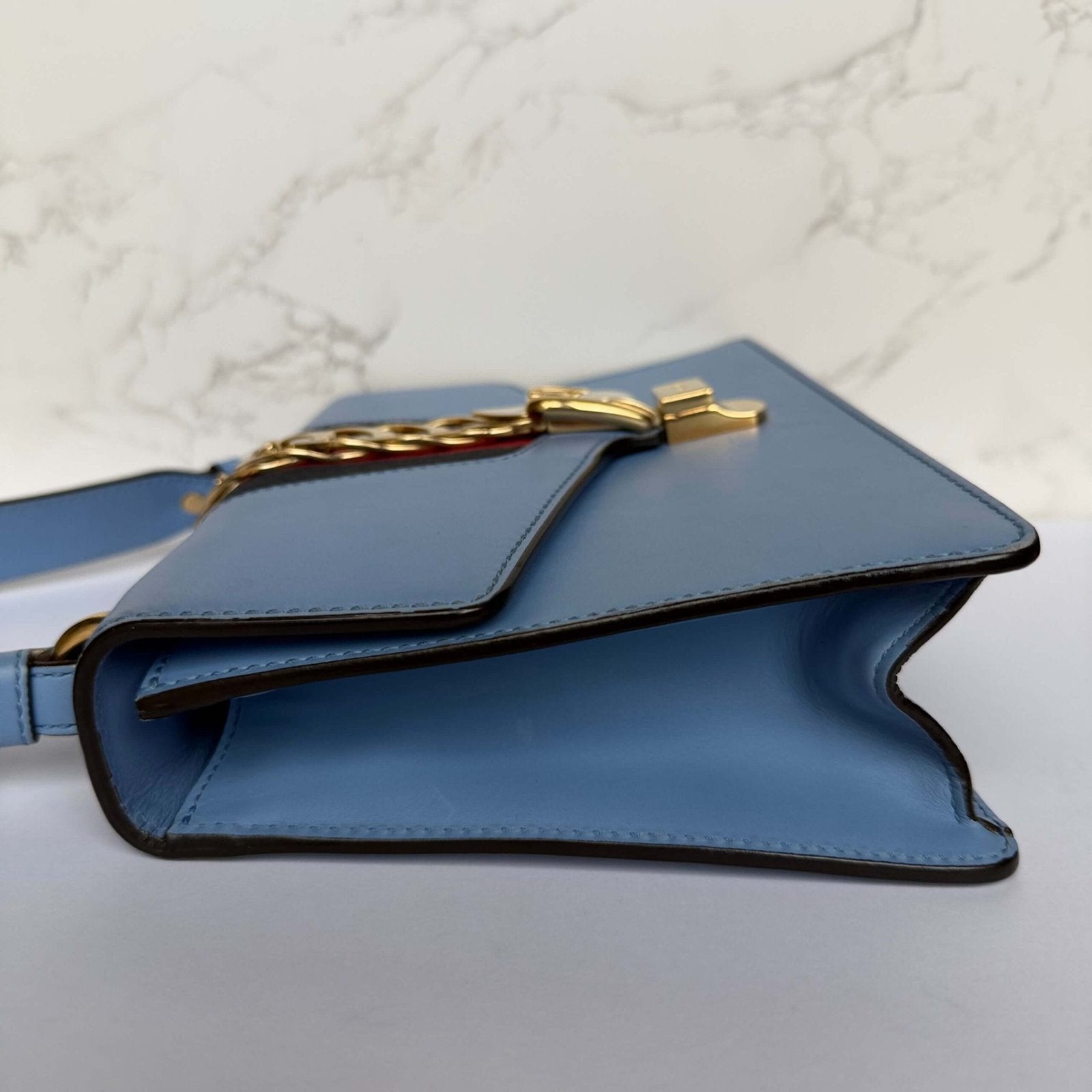 Gucci small Sylvie leren tas