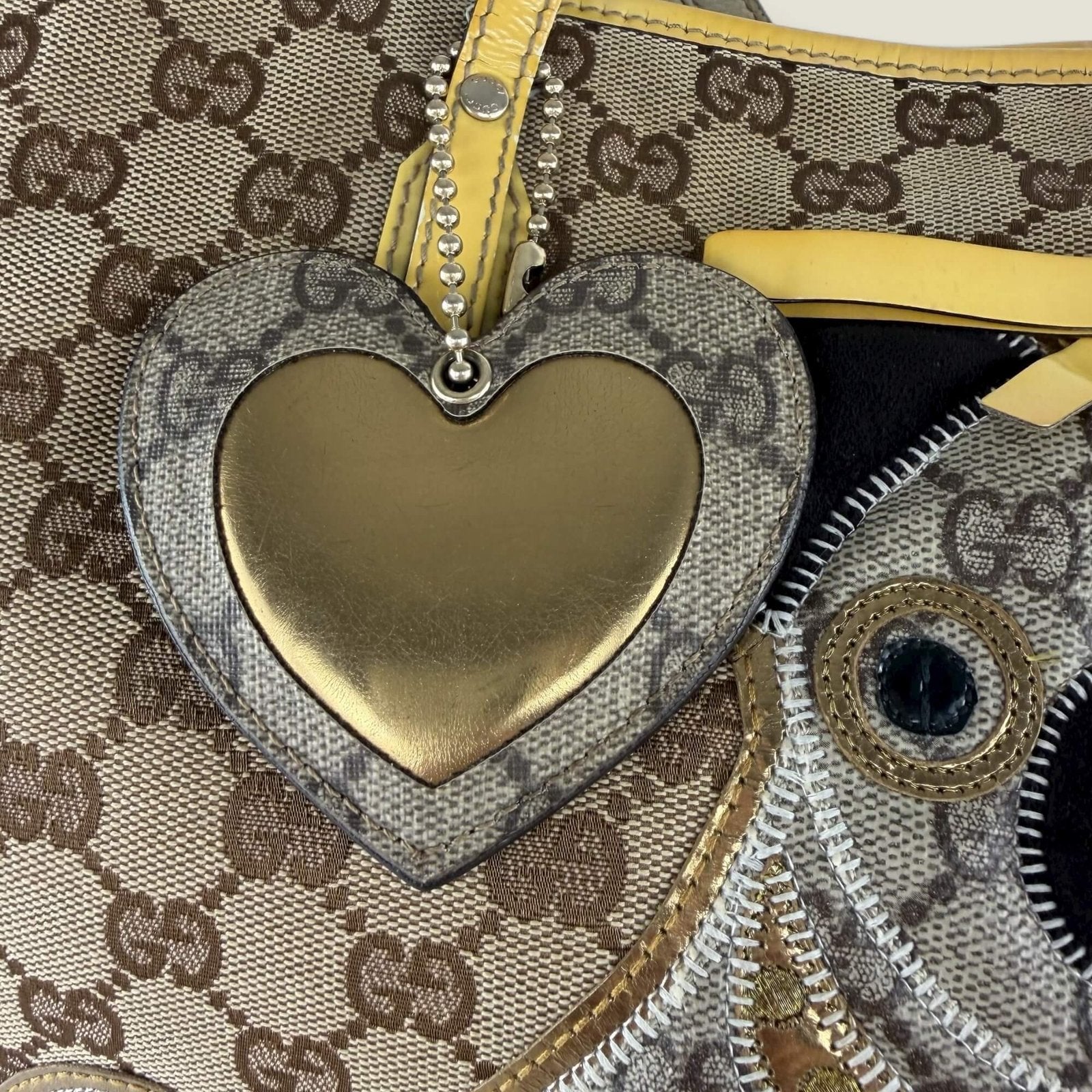 Gucci tote bag met hart charm