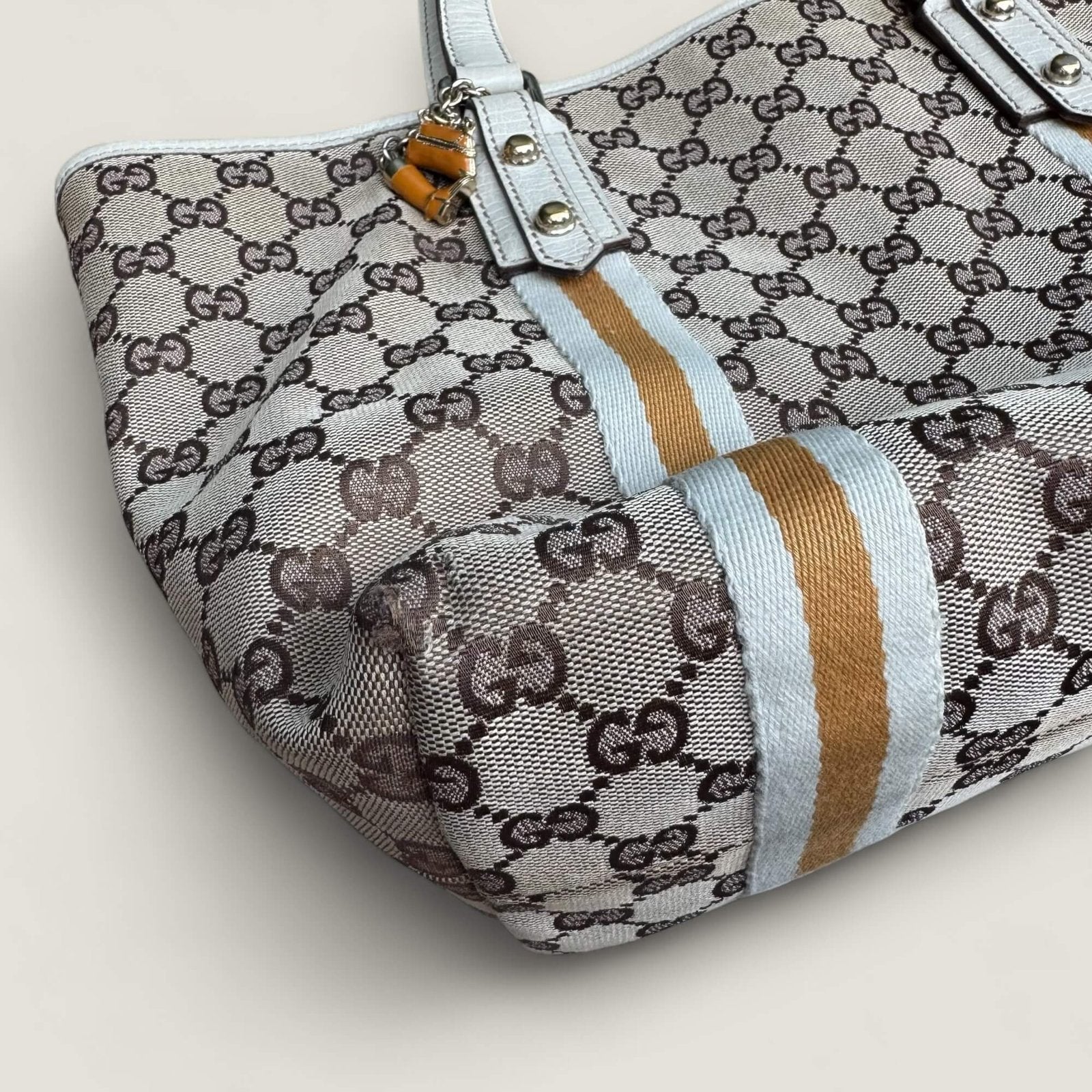 Hoekjes originele vintage Gucci tas