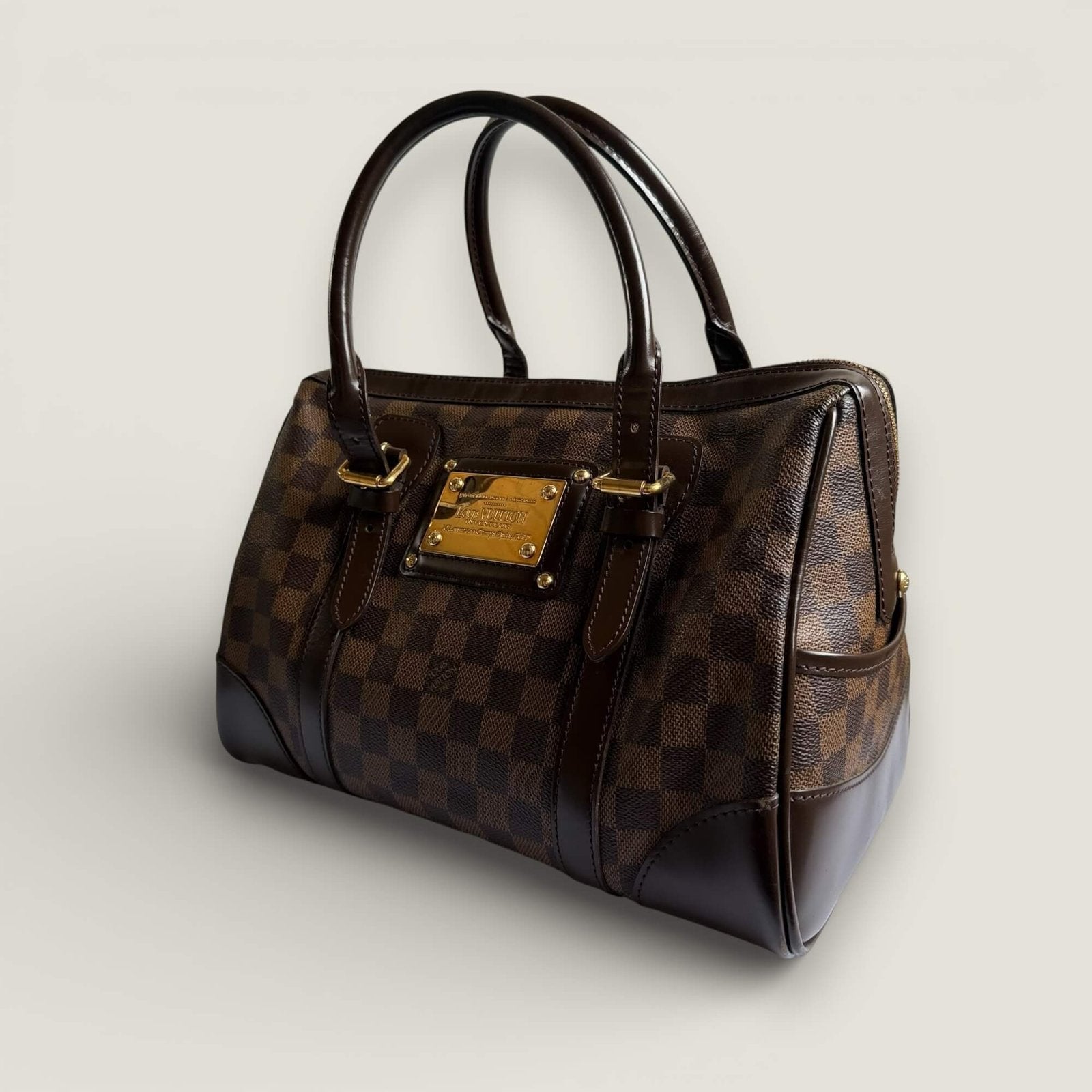 Louis Vuitton Damier Ebene Berkeley side pre-owned designer bag