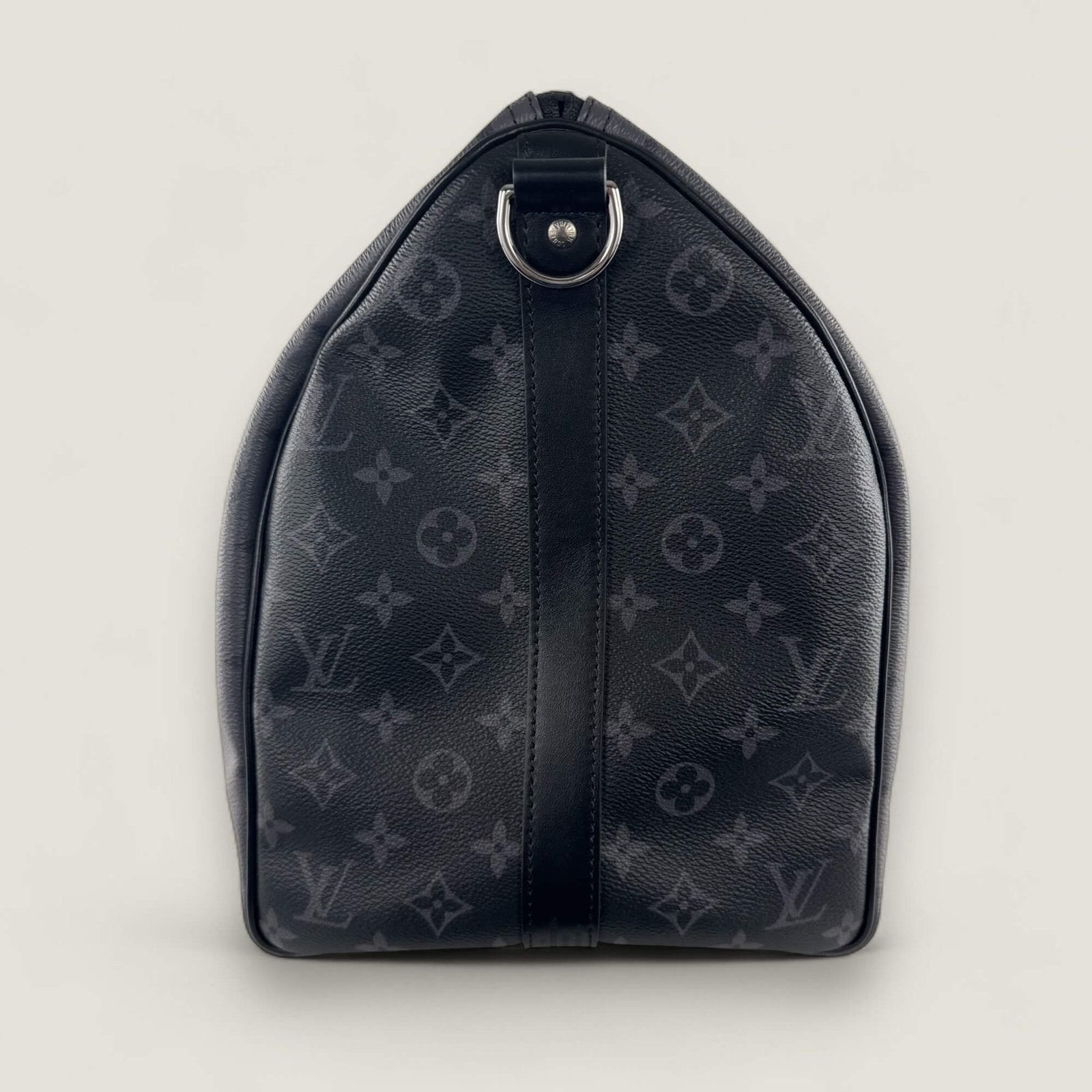 Louis Vuitton Keepall 50 side rechts in grey canvas