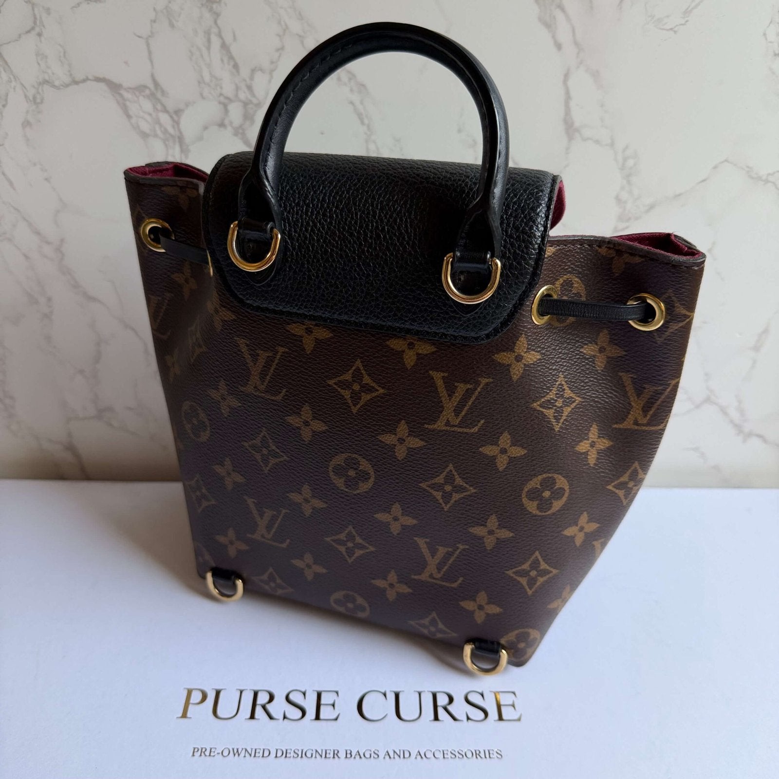 Louis Vuitton Montsouris BB designer backpack pre-owned