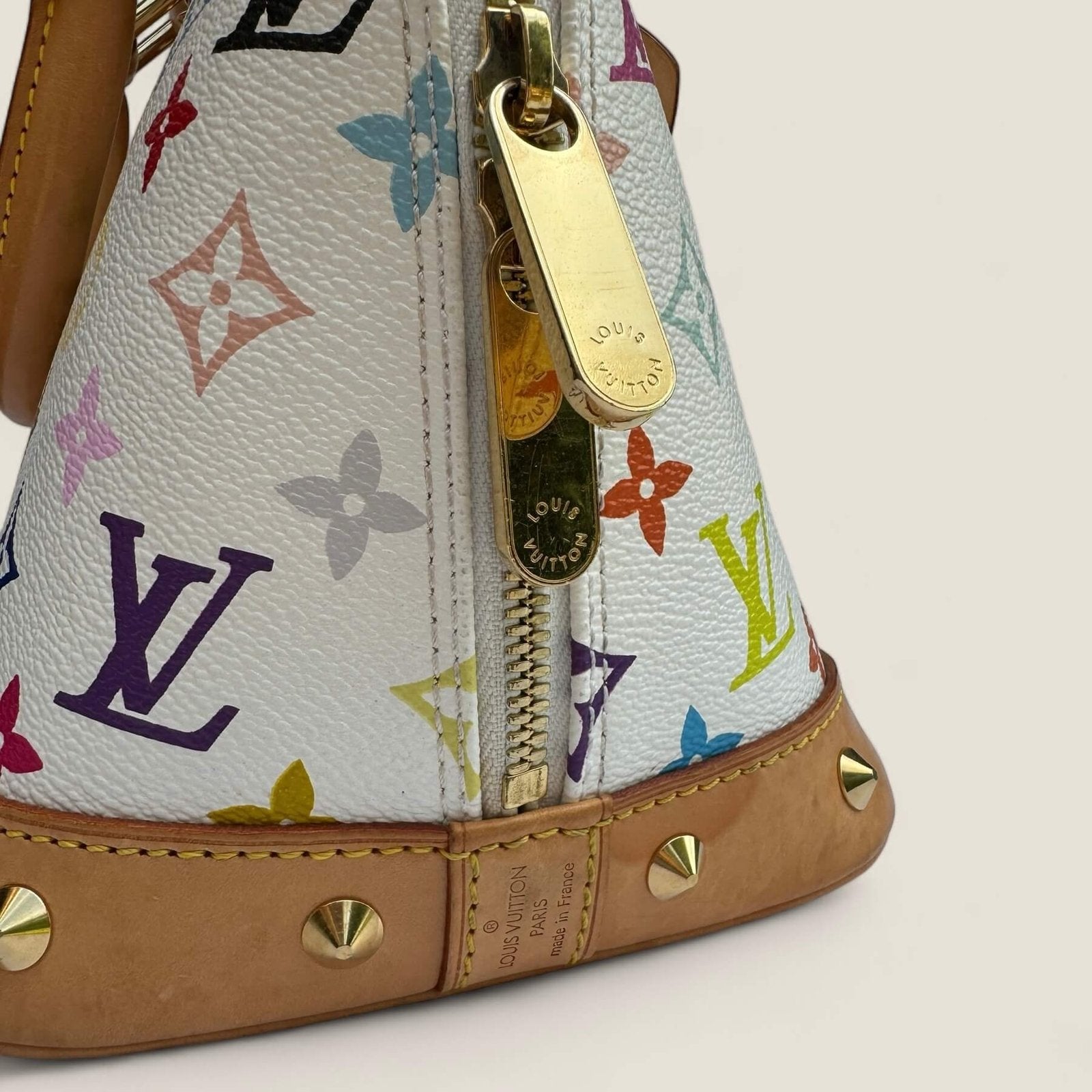 Louis Vuitton X Takashi Murakami Alma multicolor second hand bag