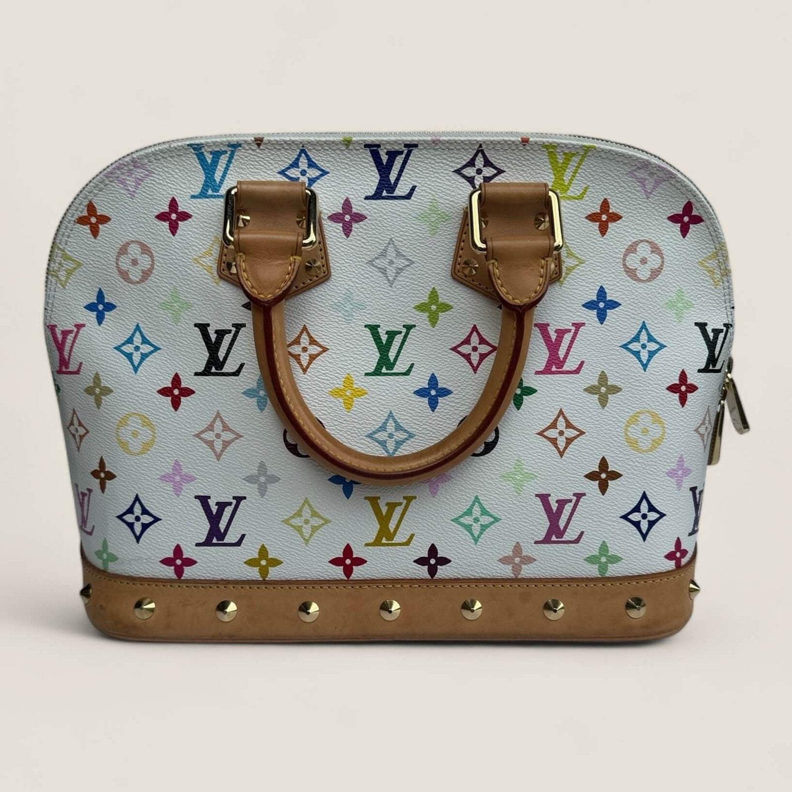 Louis Vuitton multicolor Alma white preowned