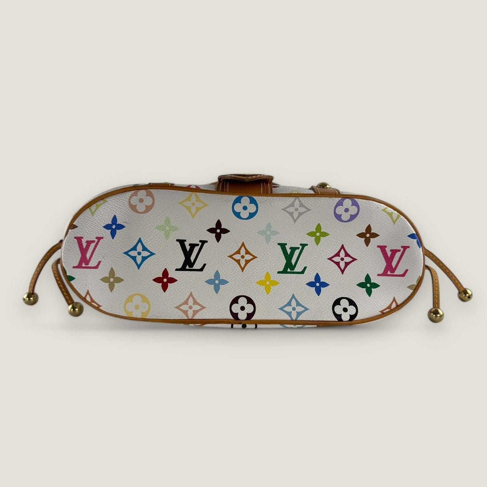 Louis Vuitton multicolor white canvas Theda bag