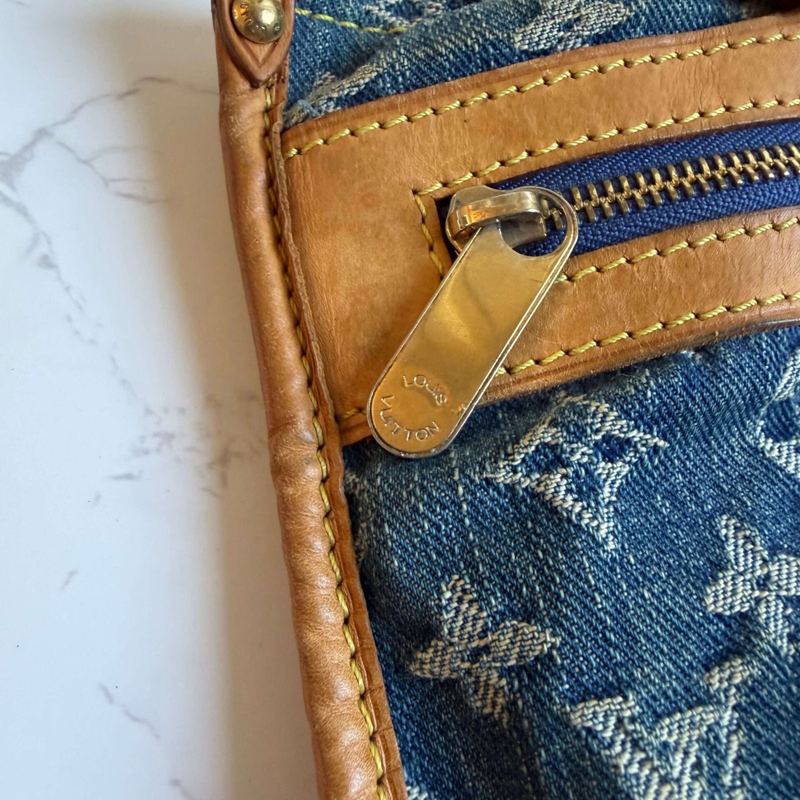 Louis Vuitton sac plat denim collector piece