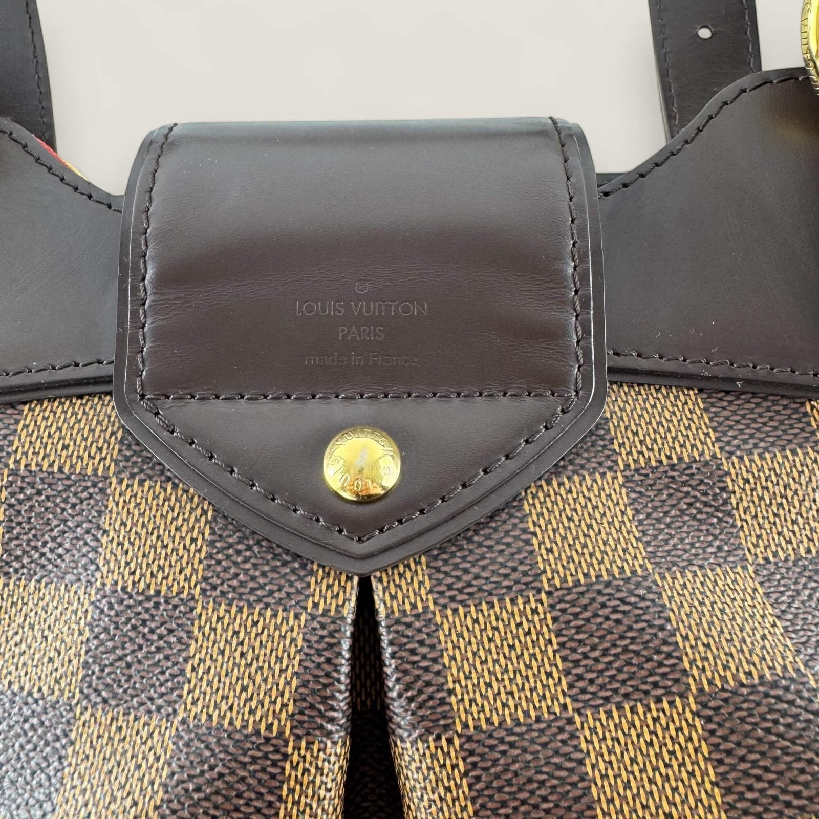 Louis Vuitton stamp in leather vintage bag 2009