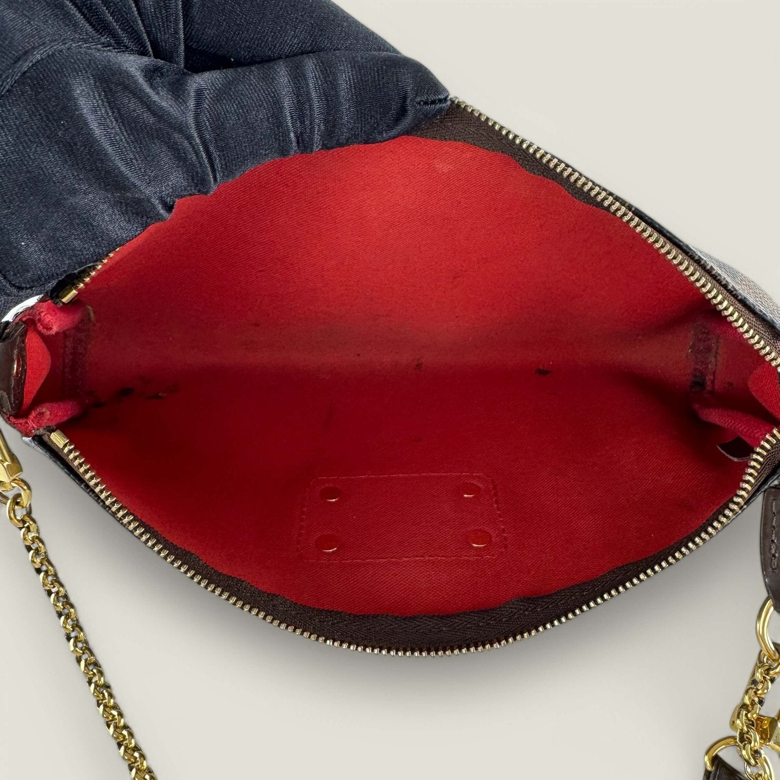 Louis Vuitton tweedehands schoudertas geblokt