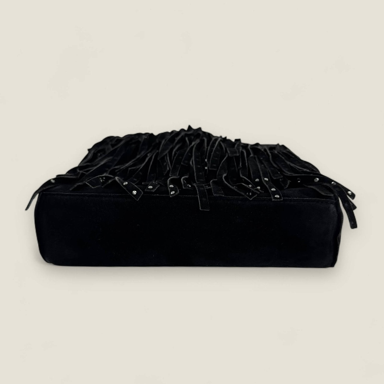 Original Chanel bag black suede mini