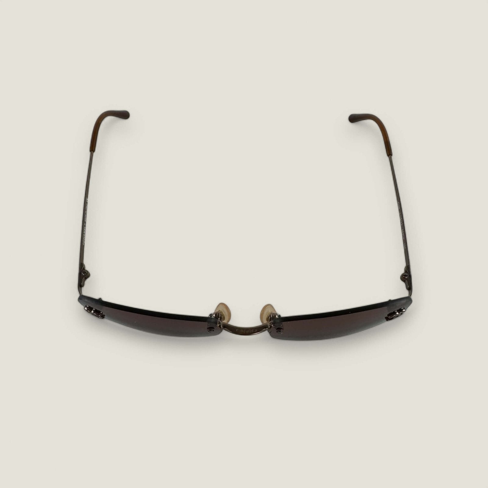 Original Chanel sunglasses, vintage Y2K style, pink lenses