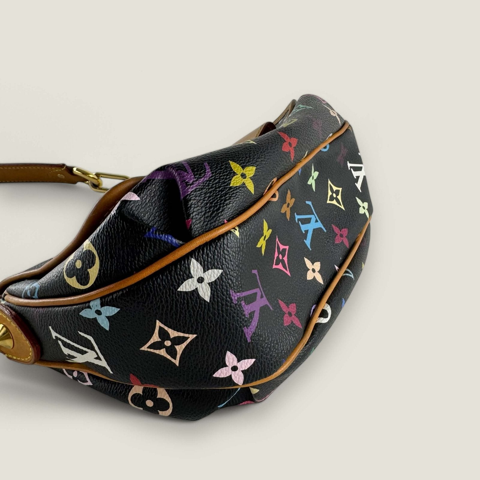 Preloved designer Louis Vuitton Murakami multicolor monogram black