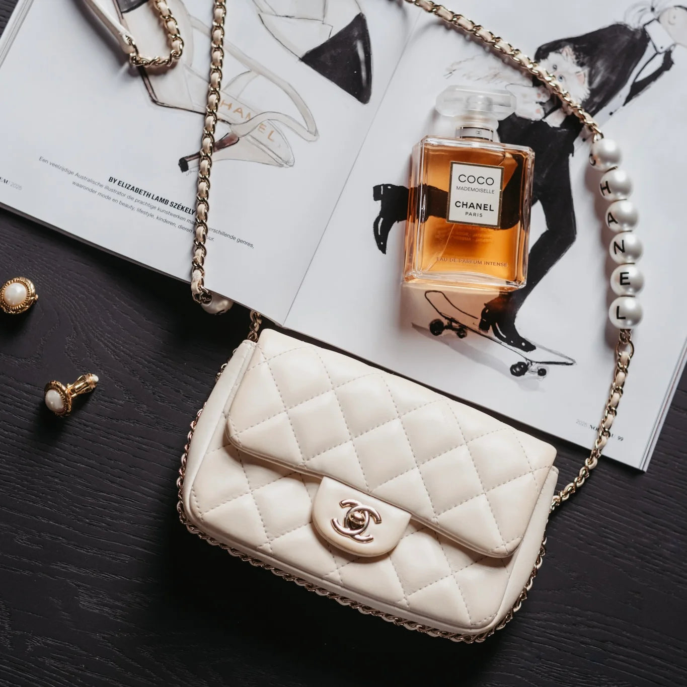 Purse Curse Chanel parel schoudertas