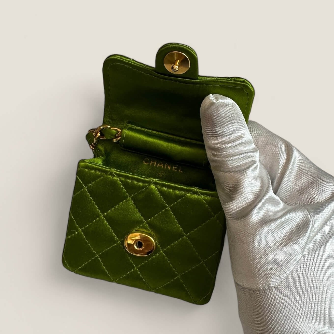 Ultra mini micro Chanel classic flap chain bag