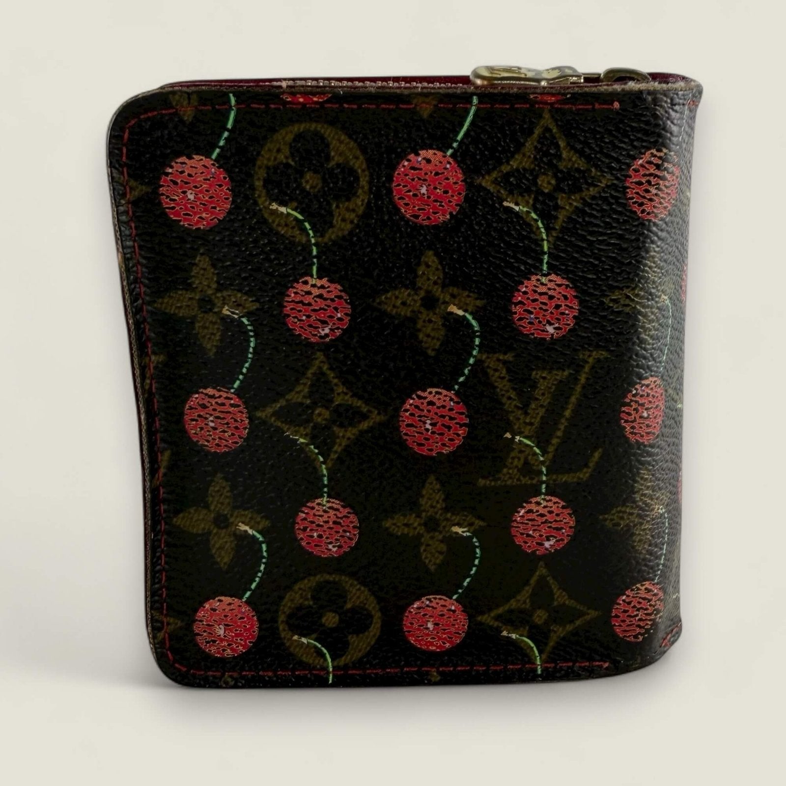 Vintage Louis Vuitton x Murakami Cherry wallet bruin monogram