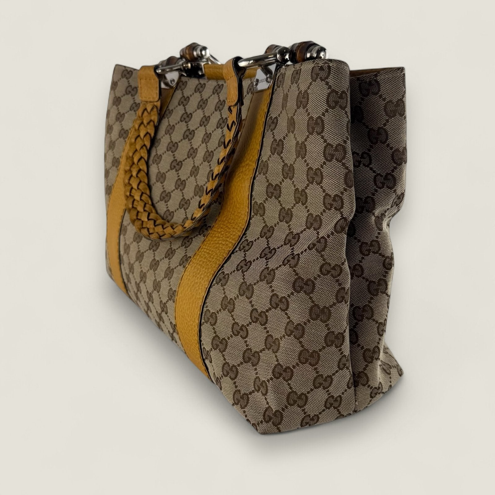 Side view authentic Gucci handbag