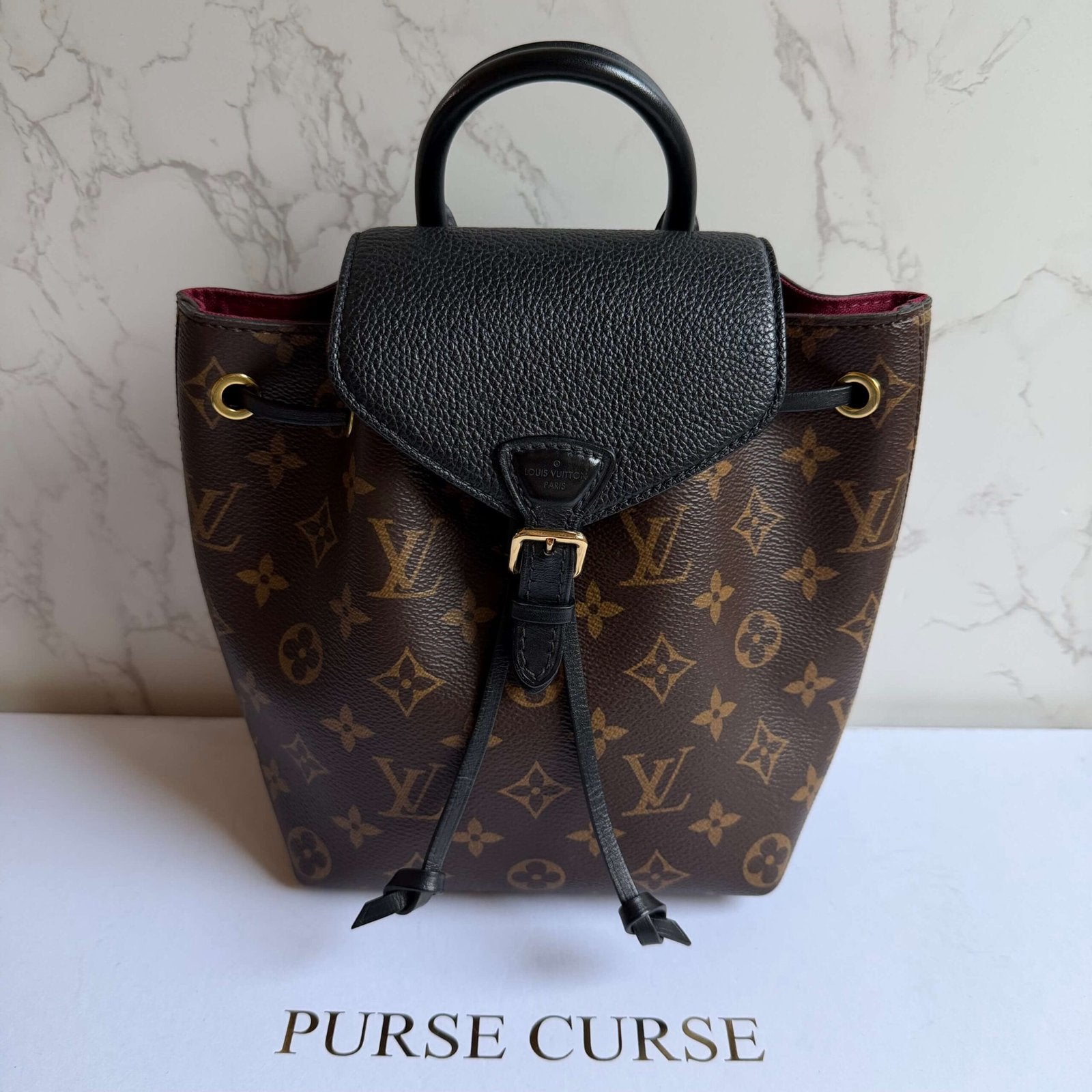 preloved Louis Vuitton Montsouris BB backpack monogram canvas