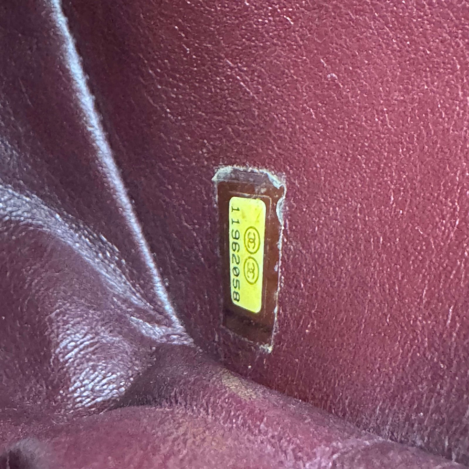 Serial number authentic vintage Chanel bag