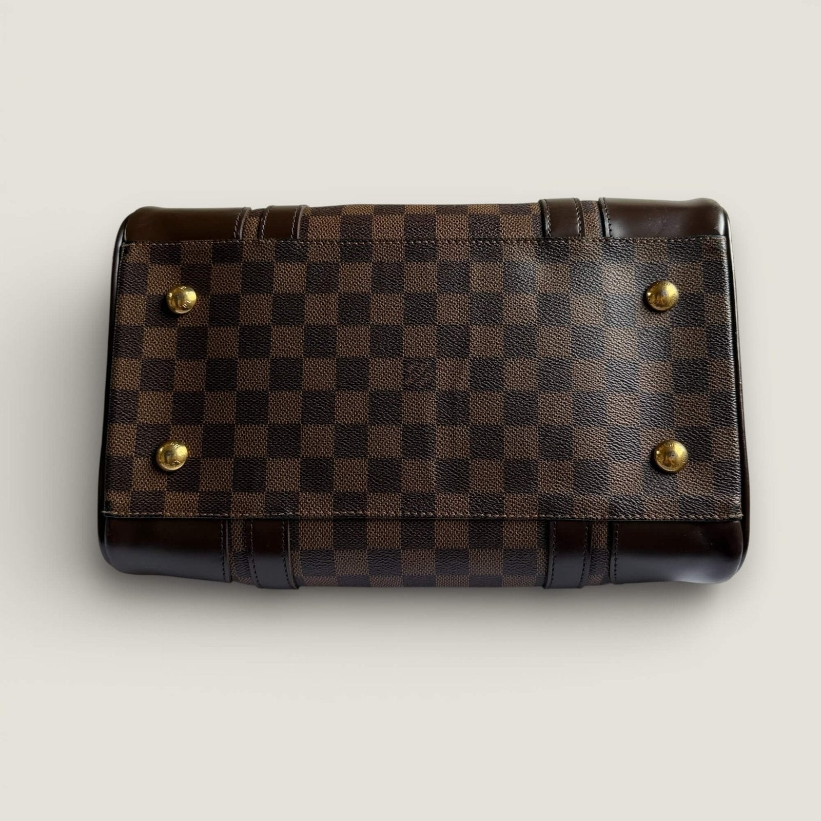 pre-owned Louis Vuitton Berkeley bottom damier ebene canvas