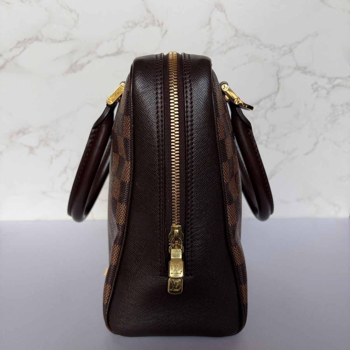 vintage Louis Vuitton damier ebene Brera zijkant