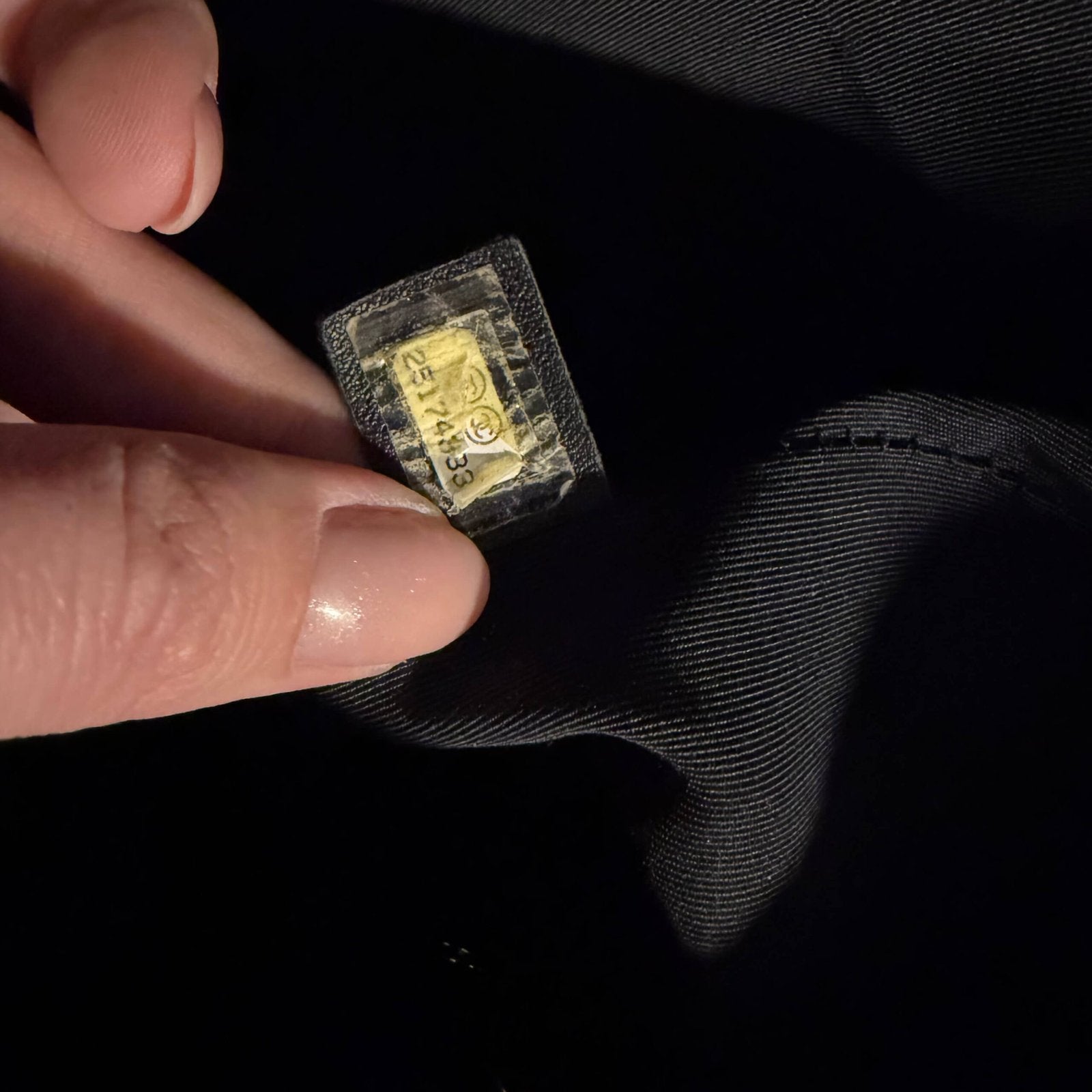 Buy authentic Chanel bag with serial number