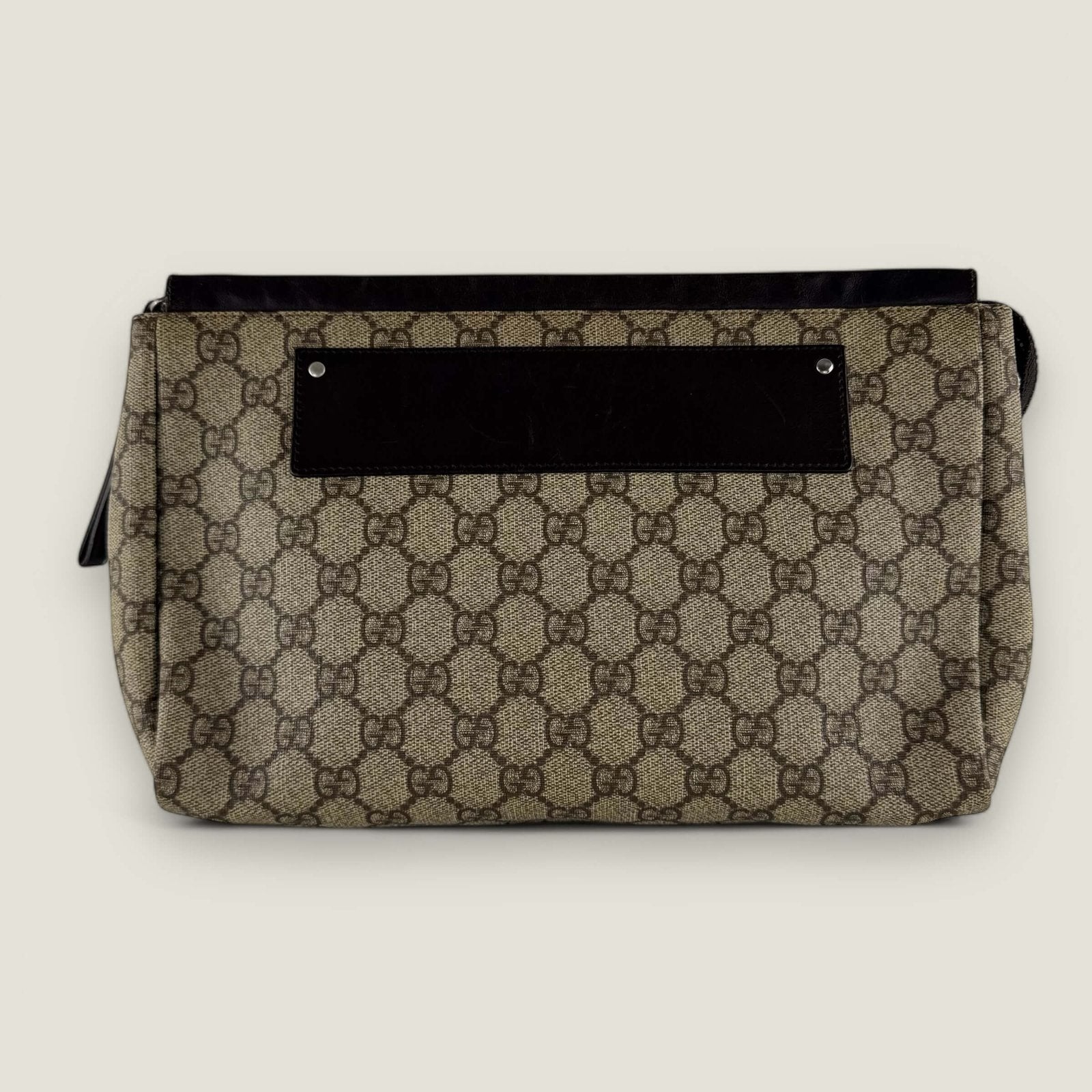 Authentic Gucci toiletry bag GG supreme monogram canvas