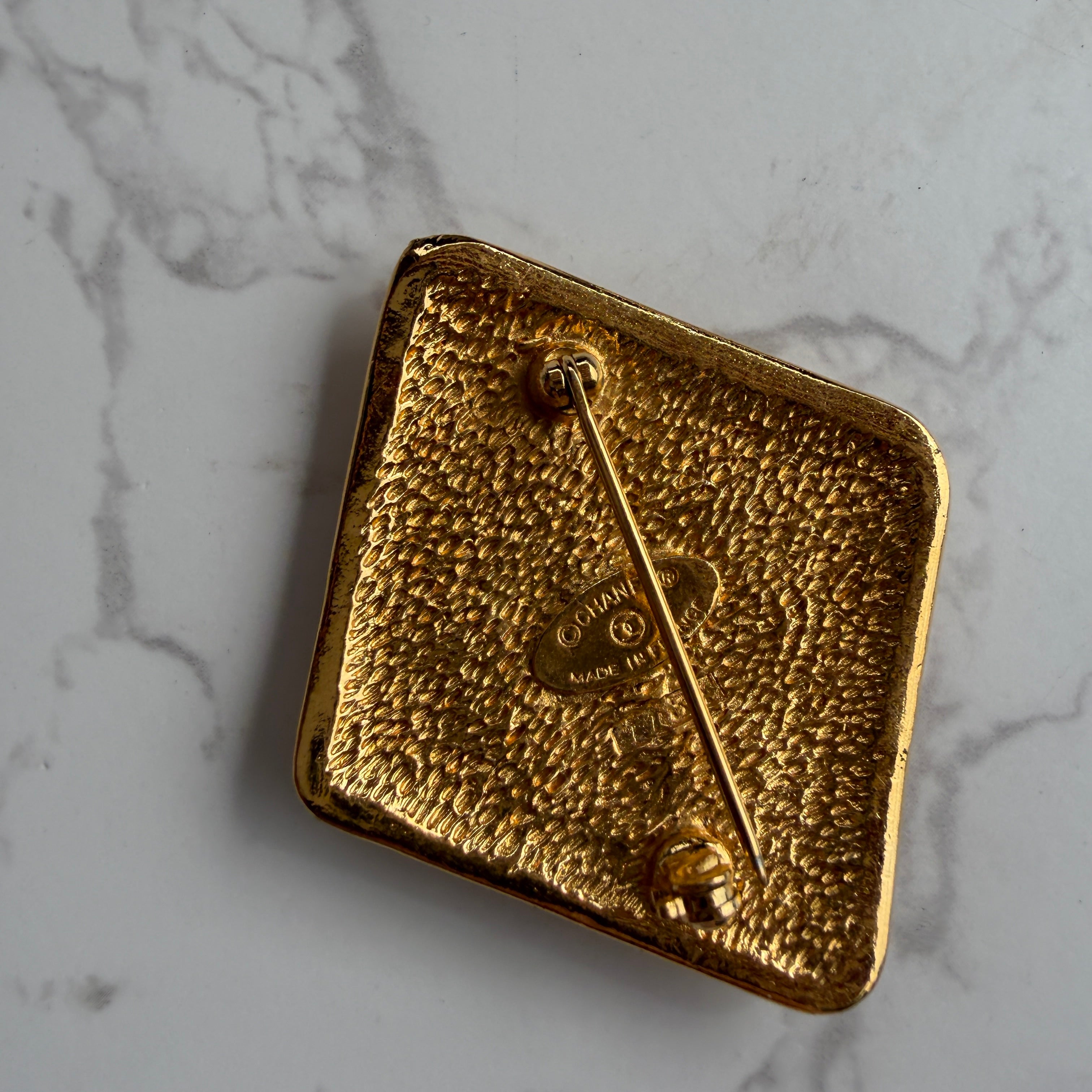 Authentieke Chanel Rhombus broche