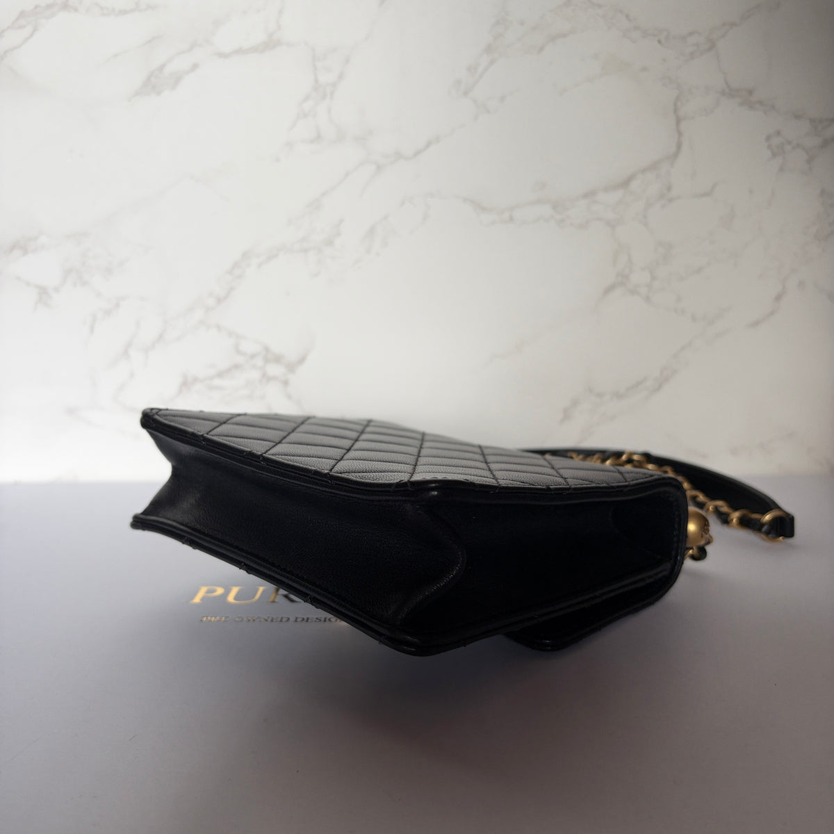 Authentieke tweedehands Chanel chic pearl flap 