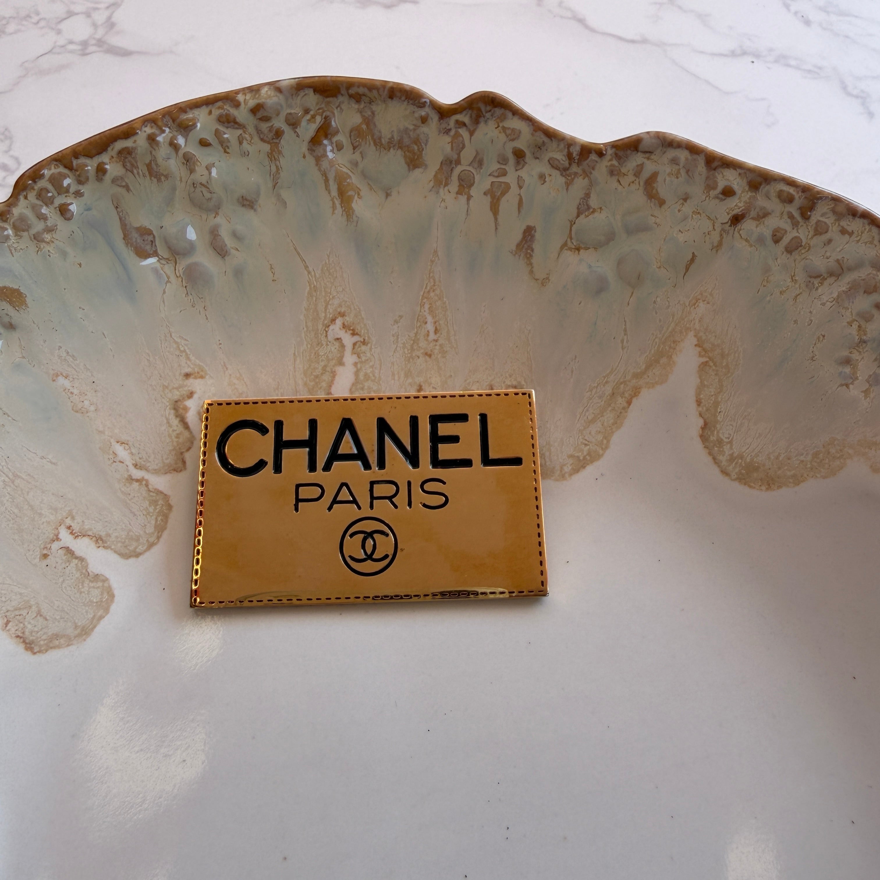Authentieke vintage Chanel broche 24k verguld
