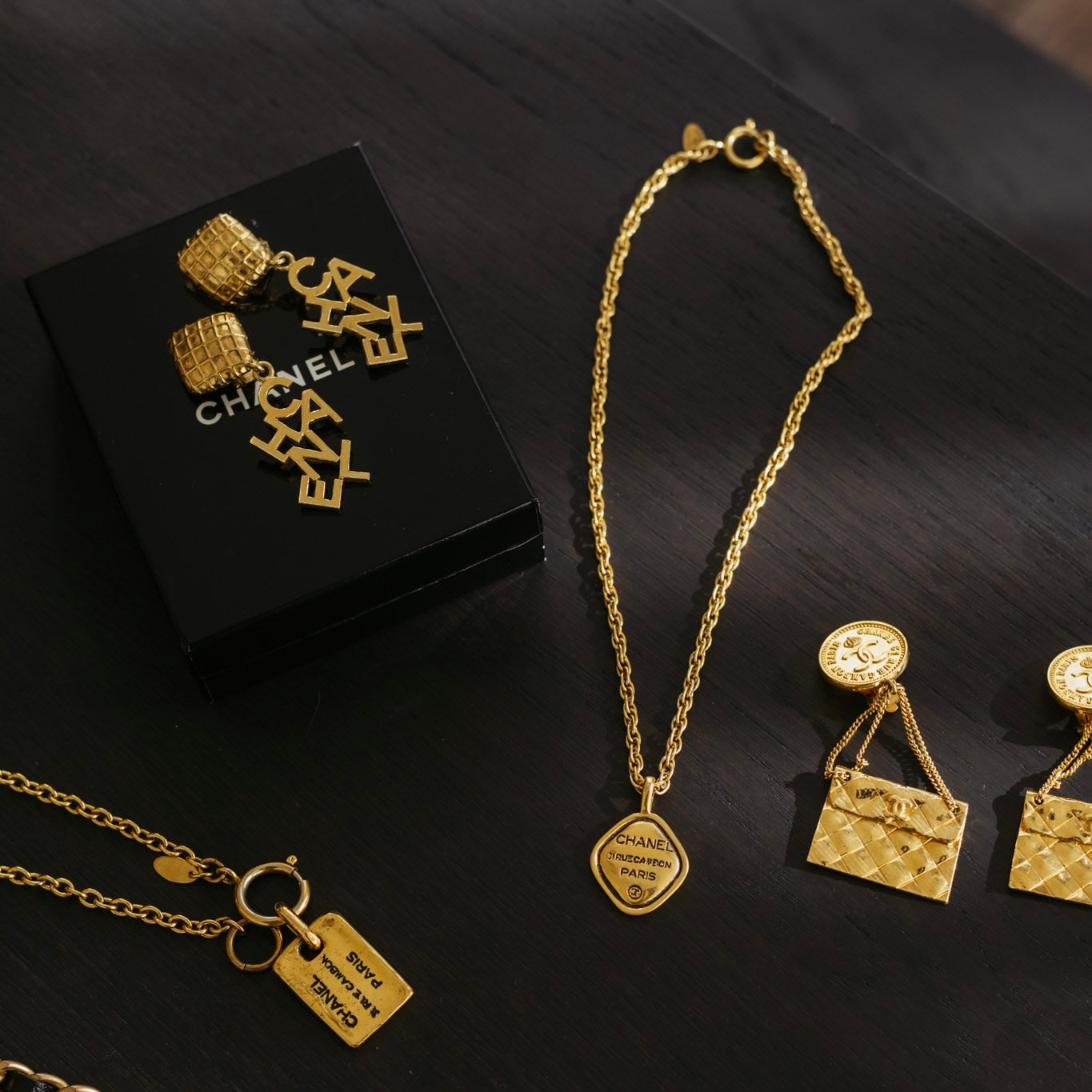 Authentieke vintage Chanel sieraden 24k verguld