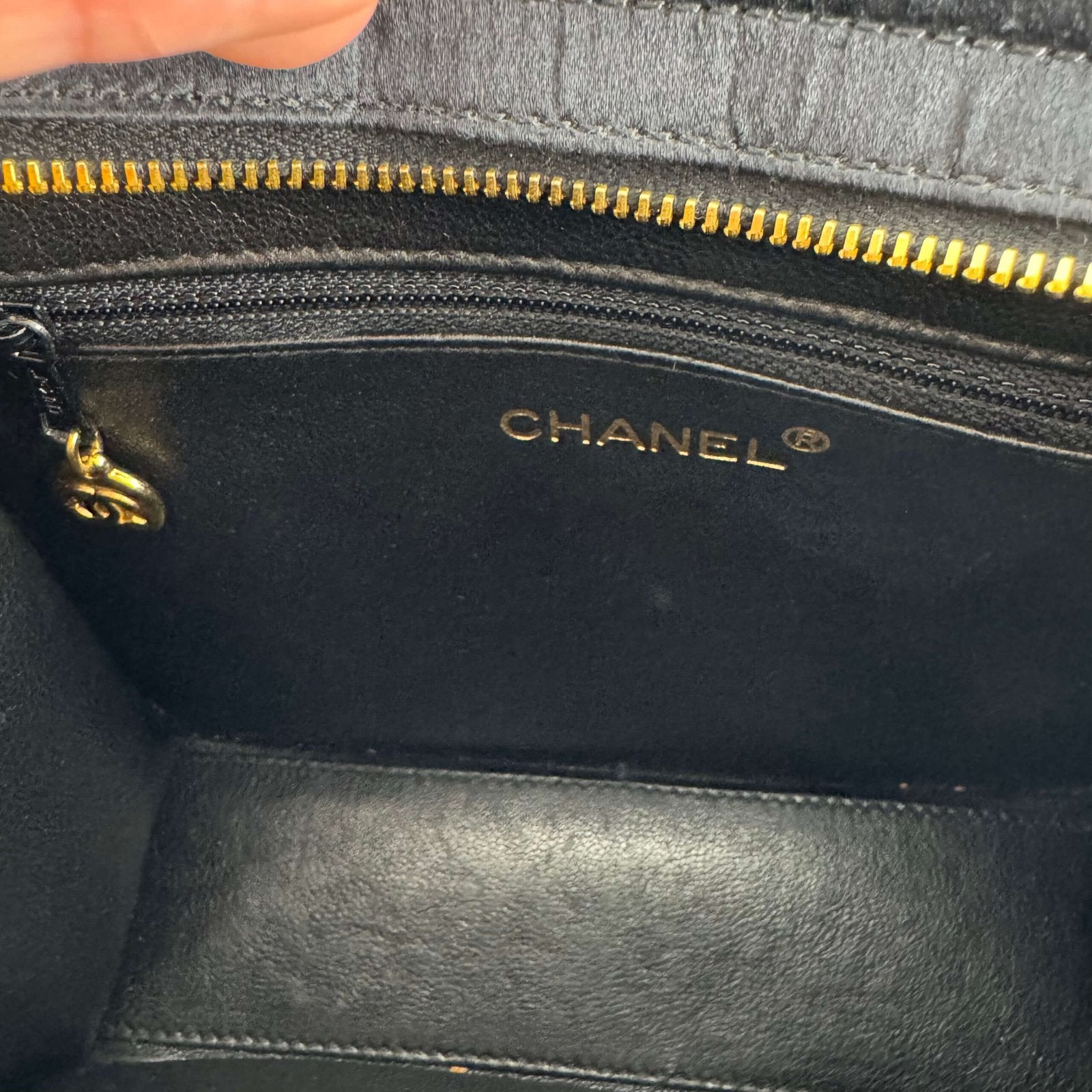 Interior authentic Chanel bag