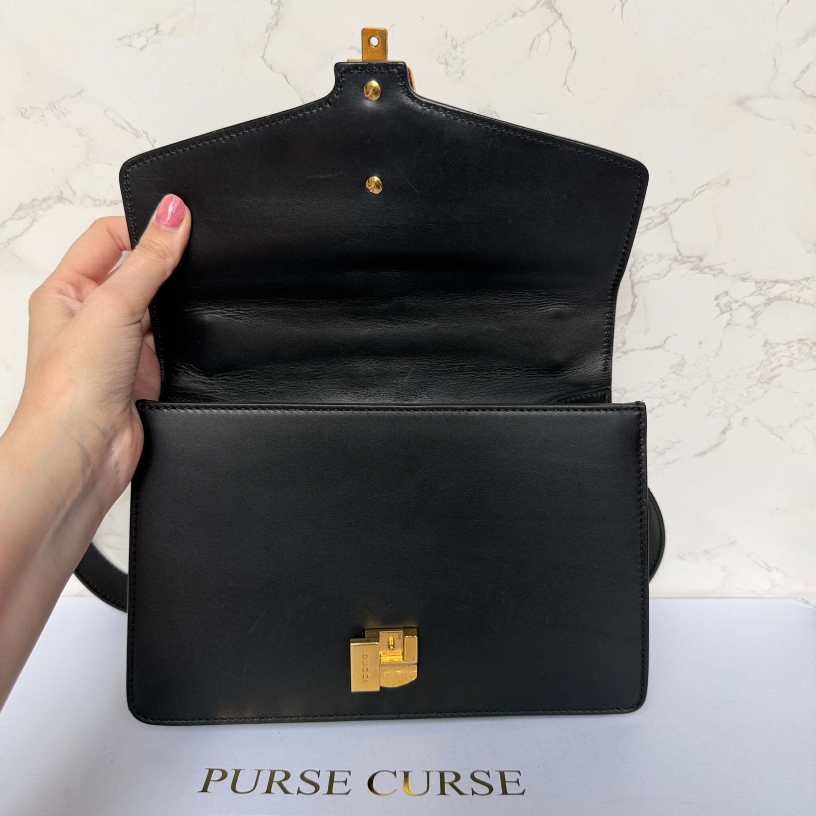 Interior authentic Gucci bag