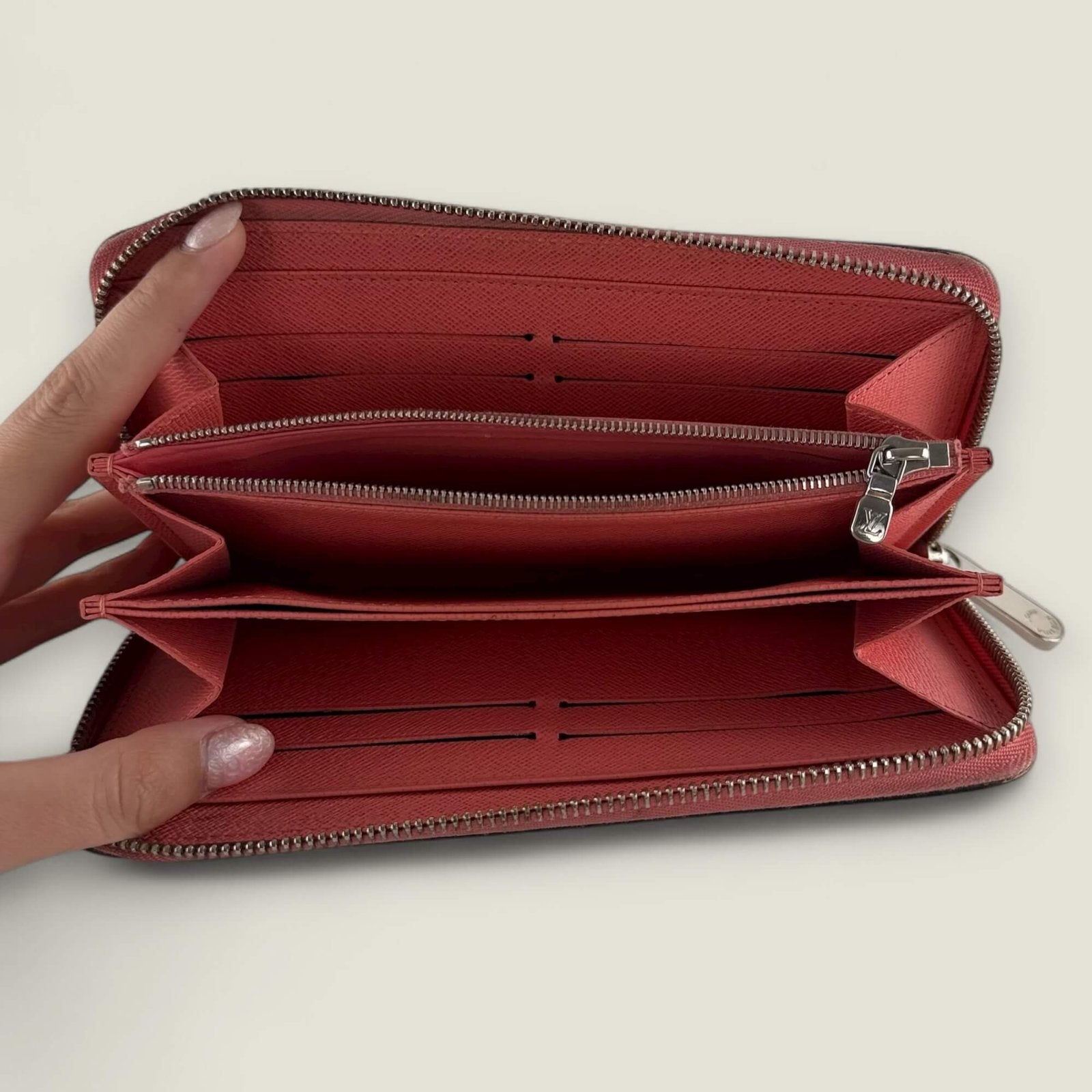 Binnenkant originele Louis Vuitton portemonnee